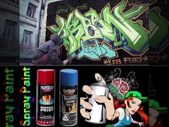 Yüksek Görünürlükte Grafiti Aerosol Boyası Renkli Sprey Boyası Solmaya Sabit