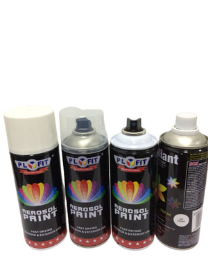 PLYFIT 400ml Araba Sprey Boya Toksik Olmayan Hızlı Kuruyan Yüksek Parlak REACH ISO ROHS Sertifikası