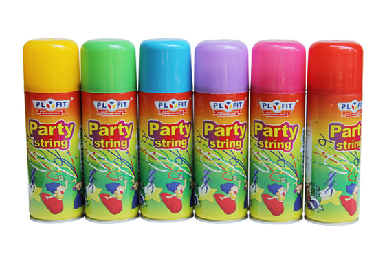 Aerosol Can Parti Dize Sprey Karışık Renkler Çocuklar / Yetişkinler İçin Aptal Çılgın Dize Sprey