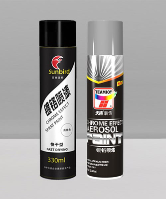 Metalik Ayna Yüz Akrilik Aerosol Boya Metal İçin Krom Sprey Boya