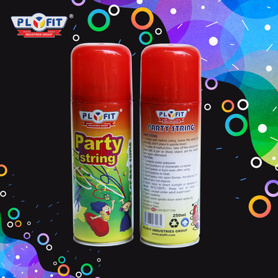 No Harm Colorful Silly String Sprey Çevre Dostu Parti String Sprey