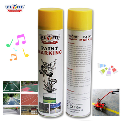 650ml Plyfit Sarı Yol Çizgi İşaretleme Boyası Yol Çizgisi İçin Kelebek Püskürtme Uçları