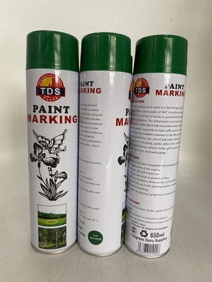 OEM 650ml Çizgi İşaretleyici Boya Aerosol Sprey Boya El Spreyi İçin Kelebek Püskürtme Uçları
