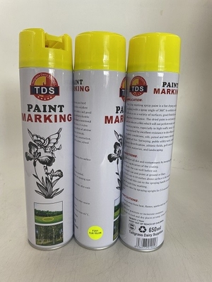 Özelleştirilmiş 650ml Çizgi İşaretleme Boyası Toksik Olmayan Hızlı Dring Karton Başına 12 Adet