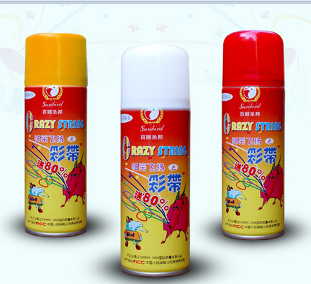 Yanmaz 250ml Aerosol Spray Çılgın Silly String Spray Bayram dekorasyonları Parti malzemeleri