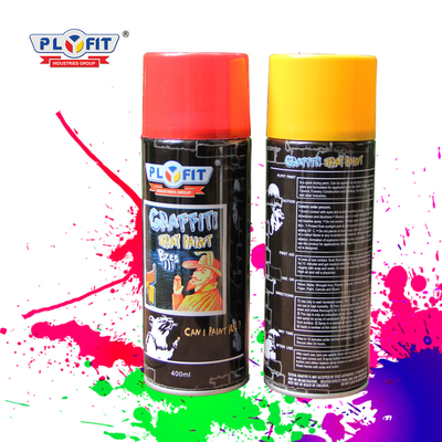 250 ml / 400 ml OEM Mavi Renkli Dayanıklı Aerosol püskürtme boyası İdeal iç ve dış mekanlar için