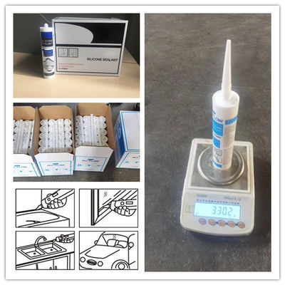 Nötr Kür Silikon Suya Dayanıklı Mastik Hava Koşullarına Dayanıklı Hızlı Kuruma