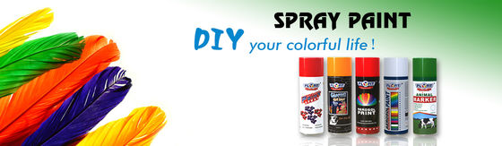 Aerosol Renkli Plastik Duvar Kaplama Boyası Graffiti Floresan Sprey Boya 400ml